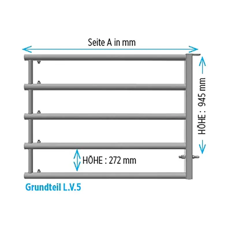 Schnäppchen Grundteil 5-rohrig 2" 4,5 m