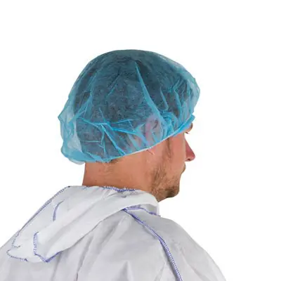 Geprüft Einmalhaube blau 100 Stück