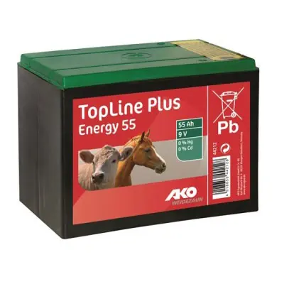 Markenprodukt Weidezaunbatterie 9 V 55 Ah LxBxH 165x115x110mm