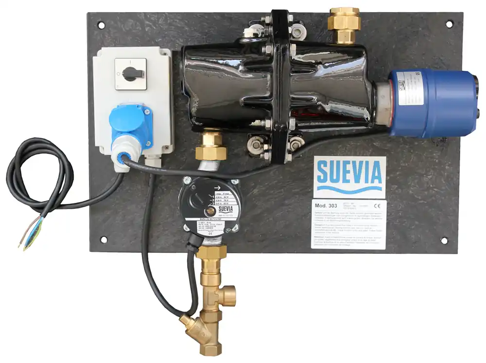 Preisreduziert Heizgerät Mod. 300, 3kW, 400V max. 200m 3/4" isoliert Suevia