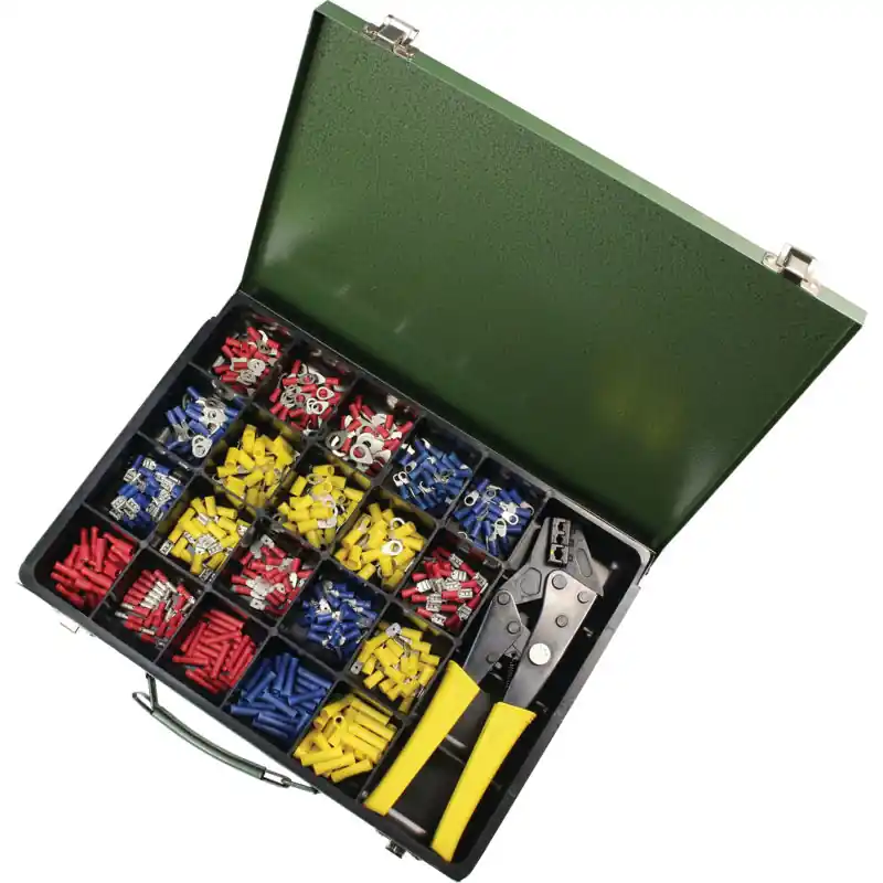 Crimp-Set Professional 400-tlg. Set + Crimpzange GRANIT Neue Kollektion