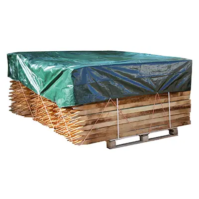 Gewebe-Abdeckplane PolyGuard 6x8 m - 210 g/m² – Planen grün UV-stabilisiert Echt