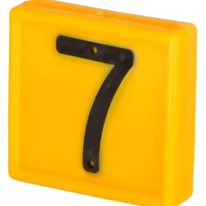 Nur Für Kurze Zeit Nummernblock Nr. 7 / 10 St. zum einschlaufen in Halsband bis 40 mm gelb