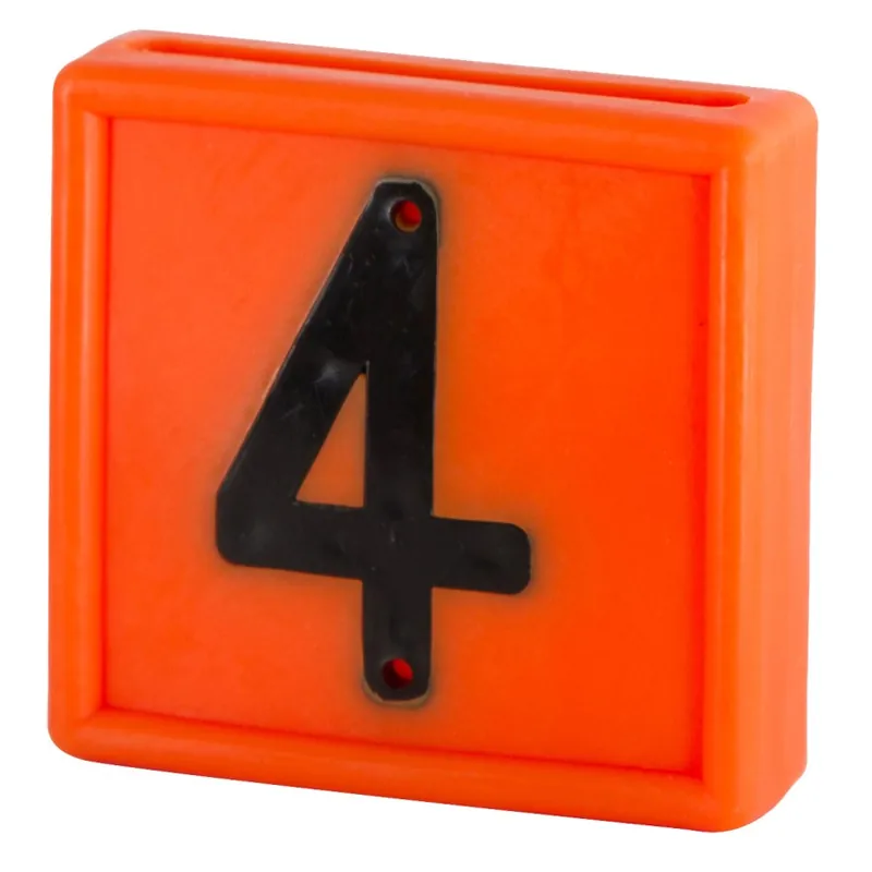 Nummernblock 10 St. zum einschlaufen in Halsband bis 40 mm orange Super-Preis