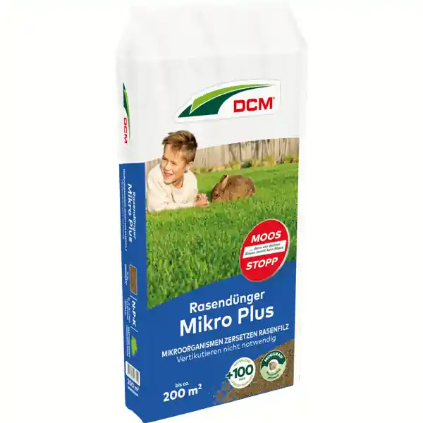 Rasendünger Mikro Plus | 10 kg - ca. 200 m² | MOOS-STOPP | Cuxin DCM Neue Kollektion