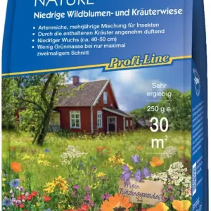 Top-Seller Nature Niedrige Wildblumen- und Kräuterwiese | 250 g - ca. 30 m² | Kiepenkerl