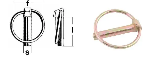 Granit  Klappsplint 4,5mm - Federring 40mm kadmiert Schaftlänge 32 mm Jetzt Bestellen
