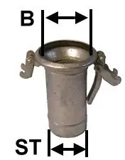 Müthing M-Teil - Schlauchtülle verzinkt NW 120 Schlauchtüllee120 mm Bechermaß 151 mm Versand Am Gleichen Tag