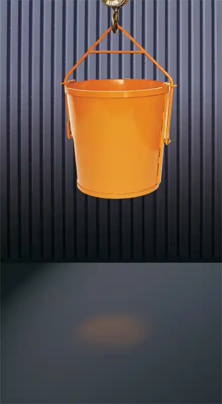 Eichinger Aufzugskübel 1224 mit abklappbarem Bügel Inhalt 150 - 2000 Liter Eichinger Highlight