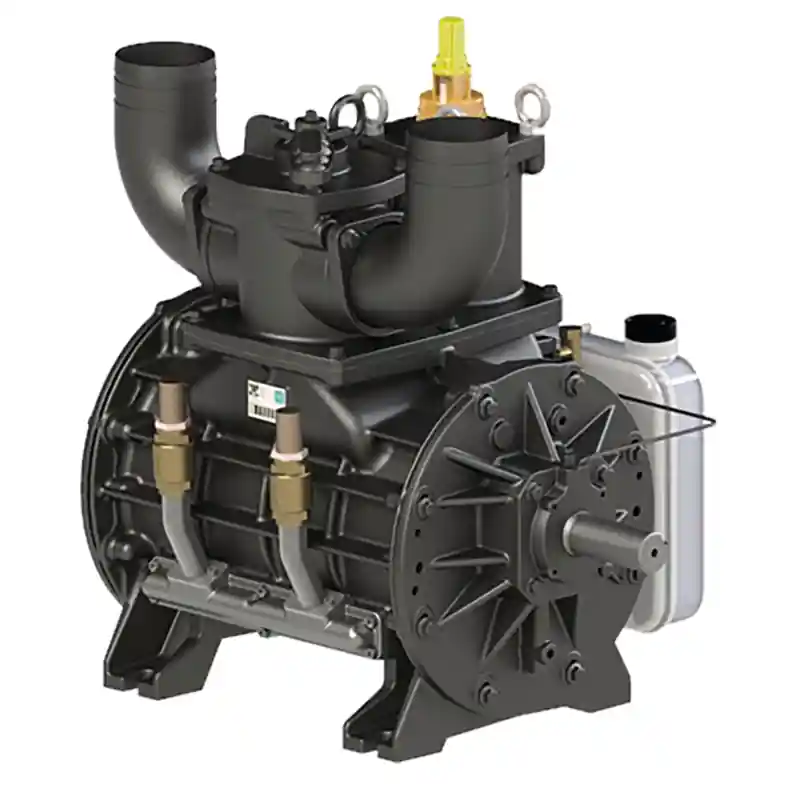 Garantierte Lieferung Battioni Pagani B&P Vakuumpumpe Ballast 7500 rechtsdrehend Kapazität 7596 l/min automatische Schmierung