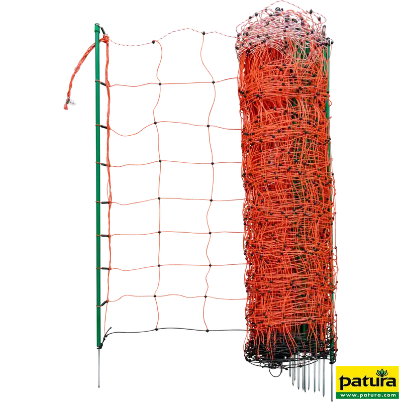 Patura Tornado-Elektrozaunnetz Einzelspitze, orange, 50 x 1,08 m (L x H) Sonderangebot