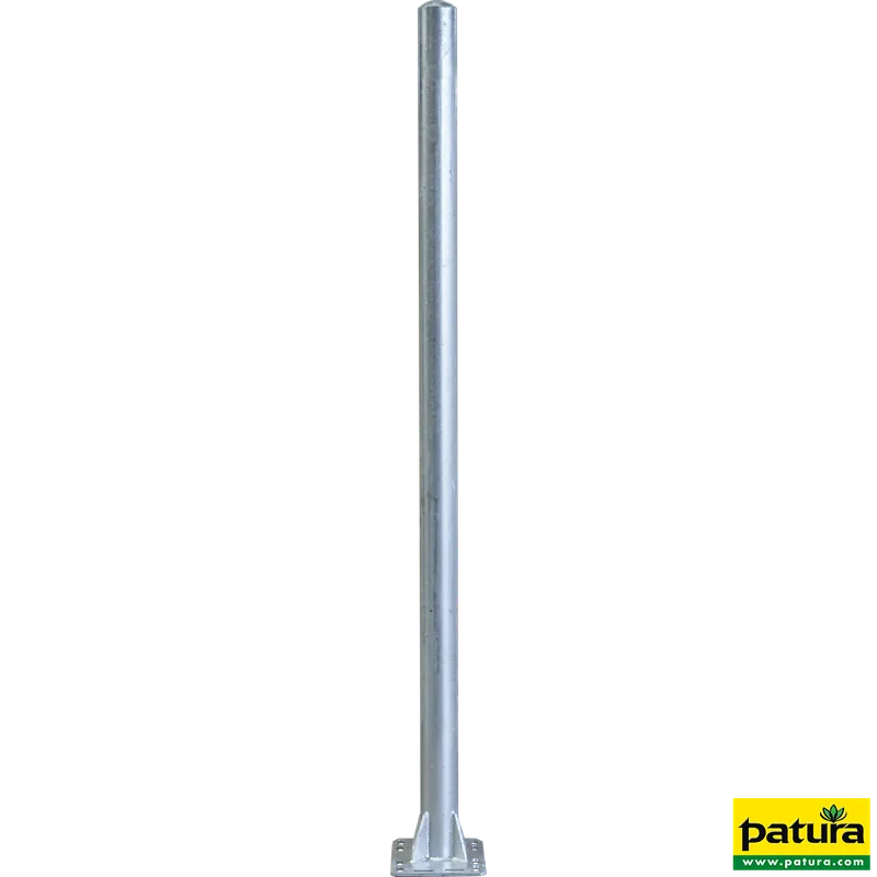 Top-Preis Patura Pfosten Ø 102 mm 2,25 m, mit Bodenplatte 350 x 250 x 10 mm (L x B x H) für Spaltenboden