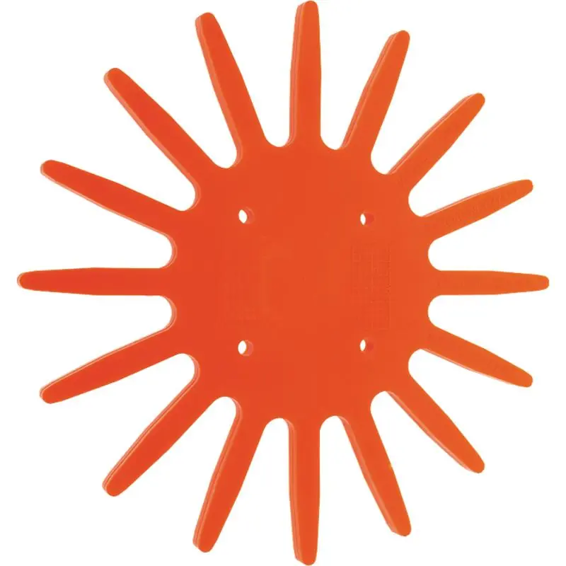 Finale Aktion Granit  Fingerstern Kunststoff – 370 mm, orange, weich, passend für K.U.L.T Hacktechnik