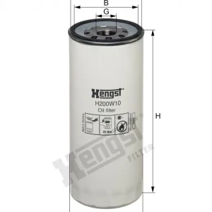 H200W10 Öl-Anschraubfilter Hengst Meistverkauft