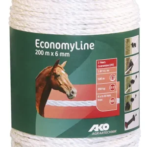 Weidezaunseil Economyline,weiss - 200 m blau Billig
