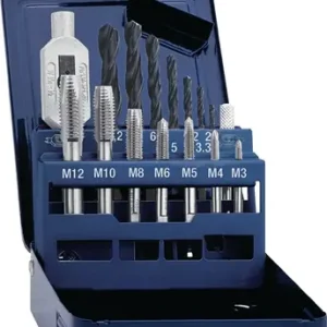 TECWERK Gewindebohrersatz M3-M12 15 teilig Billig
