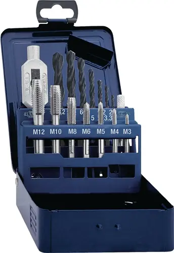 TECWERK Gewindebohrersatz M3-M12 15 teilig Billig