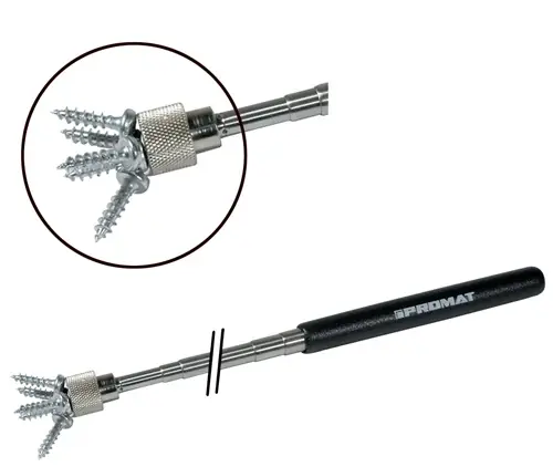Nur Heute TECWERK Teleskopmagnetheber Gesamtlänge 635 mm Magnetkopf- Durchmesser 12 mm