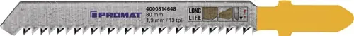 PROMAT Stichsägeblatt Gesamtlänge 80 mm Hart- und Weichholz. Kunststoffe (Nicht verfügbar) 1.27 mm Sonderaktion