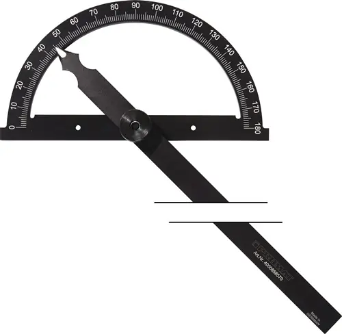 PROMAT Winkelmesser Gradbogen- Durchmesser 200 mm 120 mm (Nicht verfügbar) Bestseller