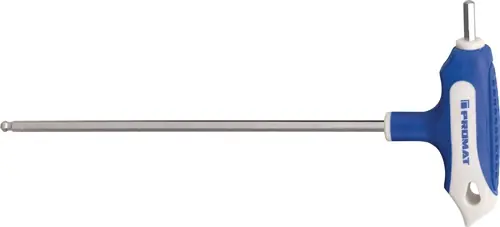 PROMAT Stiftschlüssel mit Quergriff Schlüsselweite 2 mm mit Seitenabtrieb und Kugelkopf 100 mm Direktkauf