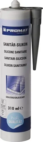 PROMAT CHEMICALS Sanitärsilikon grau grau Zertifiziert