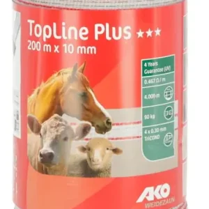 Weidezaunband TopLine Plus, 200 Meter x 10 mm Breite, blau Sichere Zahlung
