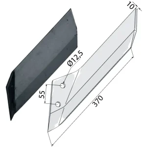 Industriehof® Scharflügel links/rechts 370 mm, für Grubber Lemken Kristall Sichere Zahlung