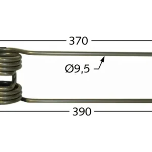 Kreiselheuerzinken links/rechts 395 x 110 x 9,5 mm für Heuer Kuhn GF 400, 500, 600, 5000, 6000, 7000, 8000, 10000, 13000, 17000 Günstig