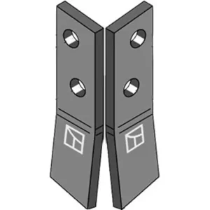 Nur Für Kurze Zeit Industriehof® Schraubenzinken, 188 x 45 x 10 mm, für Streuwalze Bergmann Stalldungstreuer