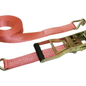 KERBL Zurrgurt 50 mm, 2-teilig, Spitzhaken, Langhebelratsche, rot Top-Seller