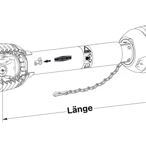Walterscheid Gelenkwelle W Ecoline Anschlussgabel/Kupplung 1 3/8" 6 beidseitig Billig