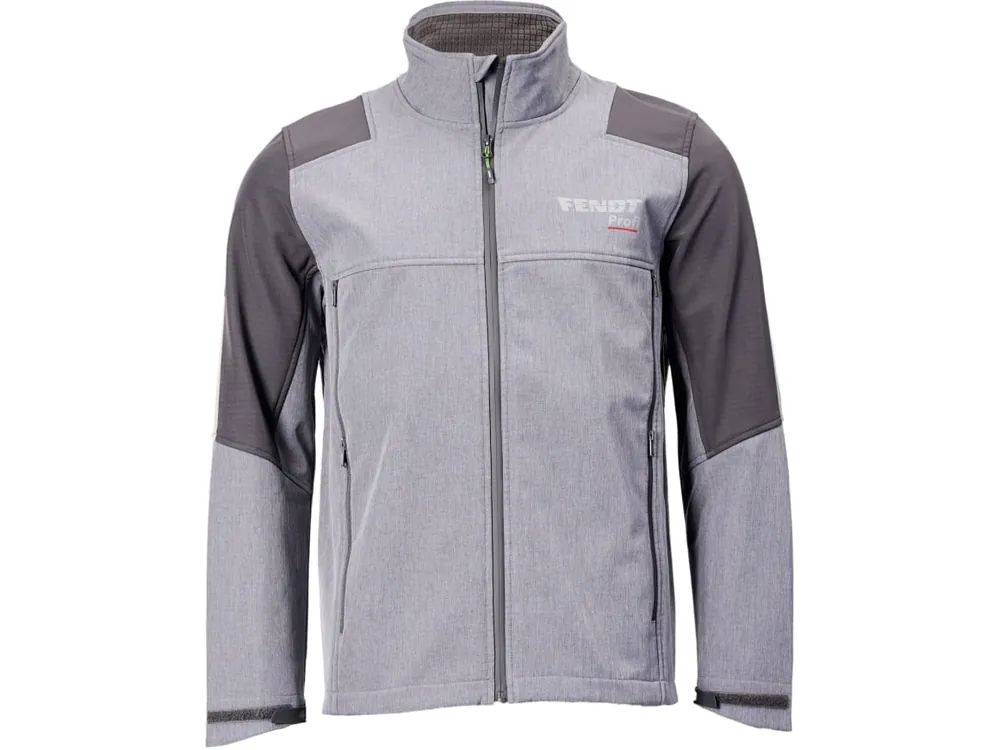 Must-Have Fendt Softshelljacke "Profi" Herren blassgrau; nachtgrau