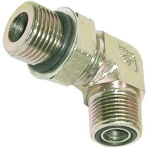 Winkel-Einschraubverschraubung "WE-OR", 90 °, zöllig, UNF-UN/zöllig; UNF-UN, einstellbar, Flachdichtung O-Ring, O-Ring und Dichtscheibe Knallerangebot