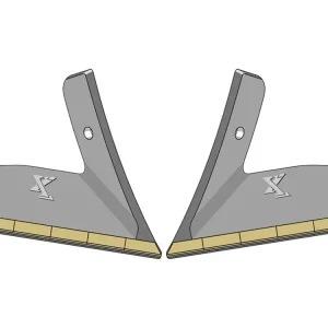 Industriehof® Scharflügel "eXtreme® CARBIDE LINE" links/rechts 340 mm, hartmetallbeschichtet, für Grubber Köckerling Topmix Mega-Angebot