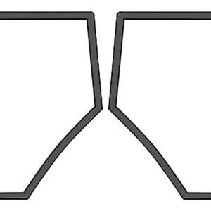 Türscheibe, grün, links/rechts, Siebdruck für Massey Ferguson 6000, 8000 Beliebt
