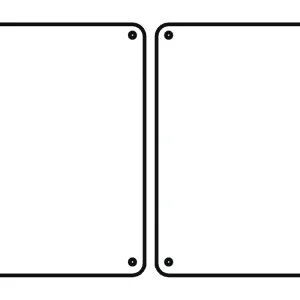 Direktkauf Frontscheibe grün, unten links/rechts, für Traktor John Deere 6000, 6010 – bis Kabine Nr. 223897
