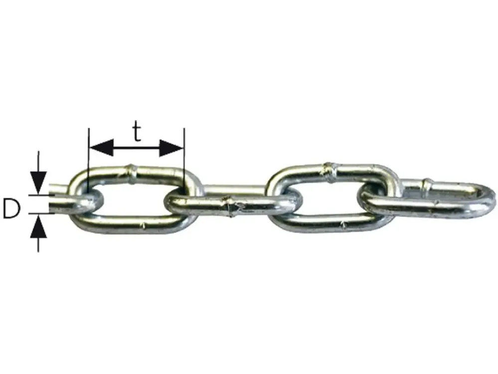Gliederkette DIN 5685-A, Meterware Preis Gesenkt