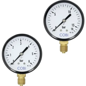 Sonderaktion Hücobi Manometer, Anschluss 1/4" unten