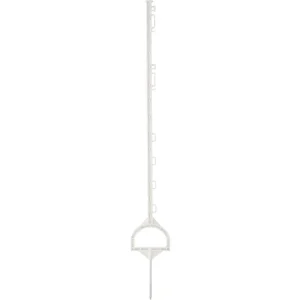Patura Zaunpfahl Kunststoff weiß, mit Stahlspitze, Steigbügel 10 St. Heißes Angebot