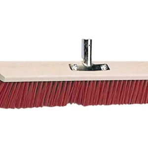Must-Have KERBL Großraumbesen Elastan, rot, Rücken Holz, geschraubter Stielhalter Metall