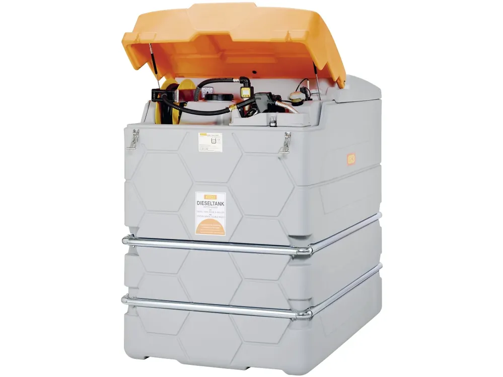 Sonderaktion Cemo Tankanlage "Cube Outdoor Premium" für Diesel, stationär, 230 V-Pumpe