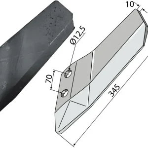 Sichere Zahlung Industriehof® Scharflügel links/rechts 345 mm, für Grubber Amazone/BBG Pegasus; Lemken Smaragd