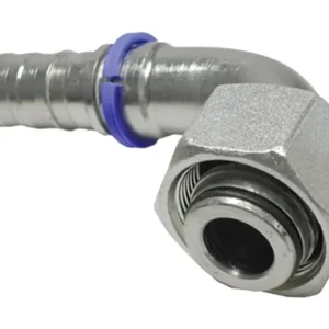 Dichtkegelnippel "DKOS-CS" 90 °, schwer, Innengewinde metrisch; zylindrisch, Aussenkung 24°, O-Ring und Überwurfmutter, Non-Skive Kracherpreis