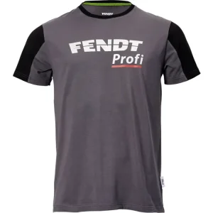 Fendt T-Shirt Herren "Profi" grau; schwarz Zertifiziert