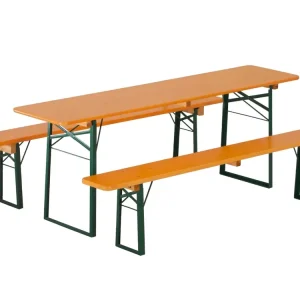Online Kaufen RUKU Bierzeltgarnitur, 220 cm, 50 cm breiter Tisch Kiefer 3-teilig
