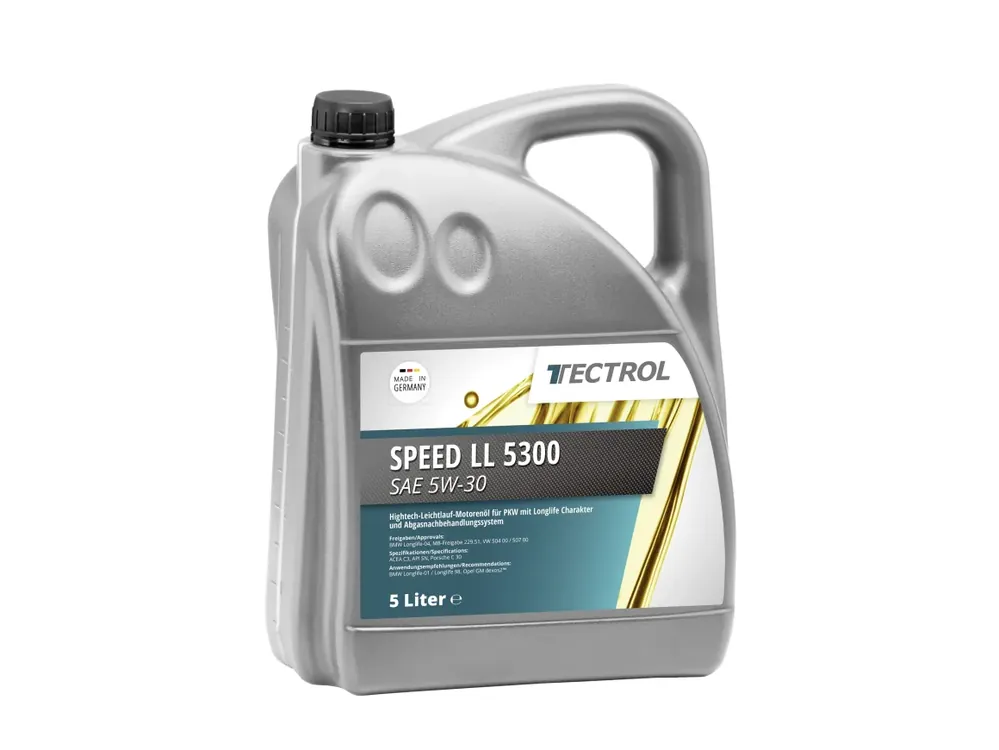 Finale Aktion TECTROL SPEED LL 5300 SAE 5W-30 Motoröl, Leichtlauföl, High Performer, PKW, Longlife, Otto- und Dieselmotor mit und ohne Turbo und Abgasnachbehandlung