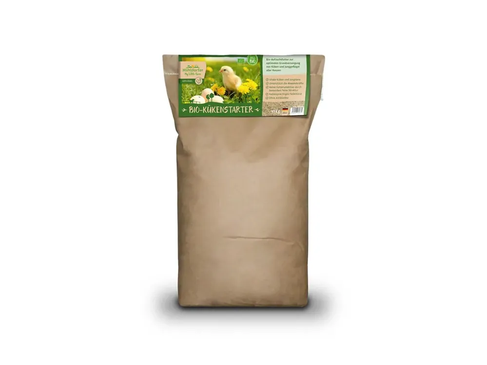 Jetzt Bestellen My Little Farm Bio-Kükenstarter für Geflügel (Hühner, Puten, Enten, Gänse) Mehl