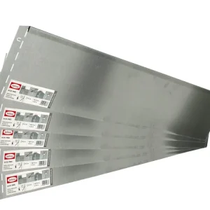 bellissa VK-Set Rasenkante Metall silber 118 x 19,5 cm bestehend aus 5-20 Stck. a. 118 cm, Nutzlänge 5,75-23 m Expressversand