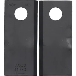 Markenprodukt Fendt Kreiselmäherklinge 110 x 4 mm, links/rechts, gerade für Mähwerk Fendt, Massey Ferguson